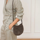 Half-moon shoulder bag