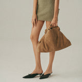 l’erreur f Tote Deer antler brown bag- Large