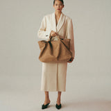 l’erreur f Tote Deer antler brown bag- Large